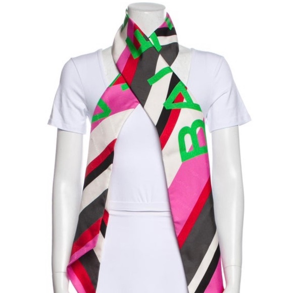 BALENCIAGA-AUTHENTIC (NWT) Long Silk Scarf